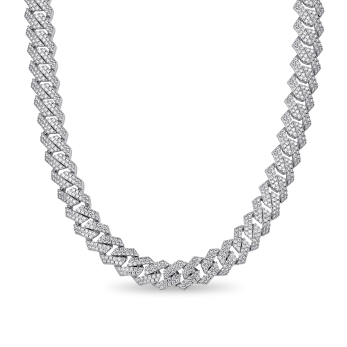 Moissanite Cuban Link Chain - All Sizes
