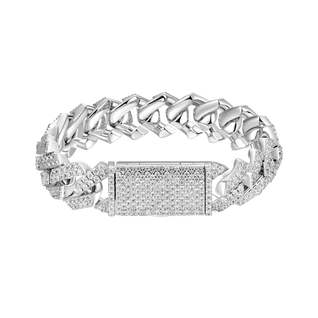 Moissanite Cuban Link Bracelet - All Sizes