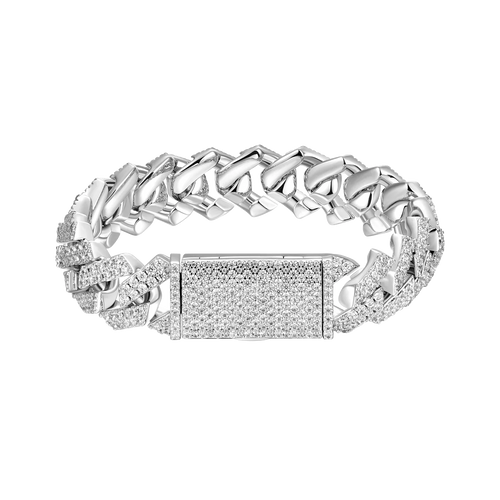 Moissanite Cuban Link Bracelet - All Sizes