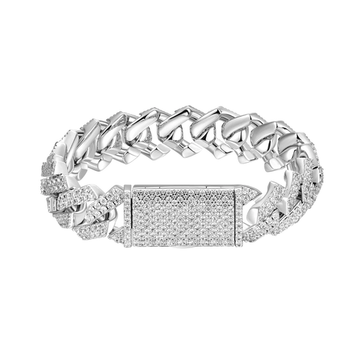 Moissanite Cuban Link Bracelet - All Sizes