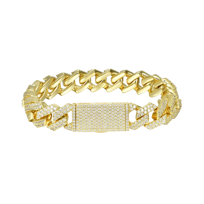 Moissanite Cuban Link Bracelet - All Sizes