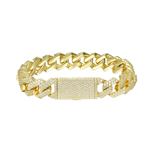 Moissanite Cuban Link Bracelet - All Sizes