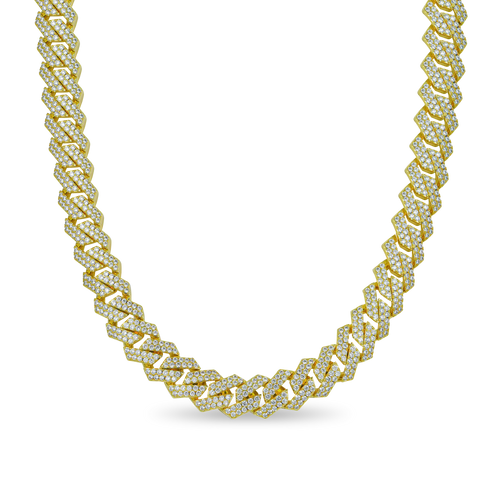 Moissanite Cuban Link Chain - All Sizes