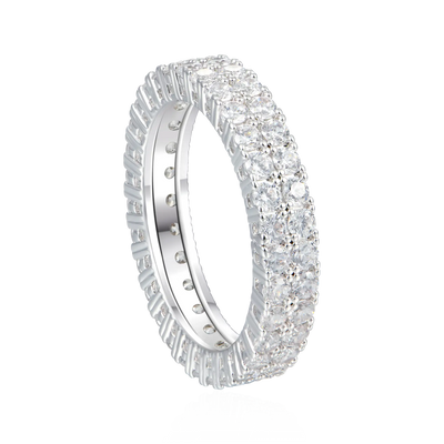 2-Row Moissanite Tennis Ring