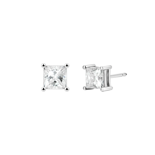 Moissanite Square Stud Earring