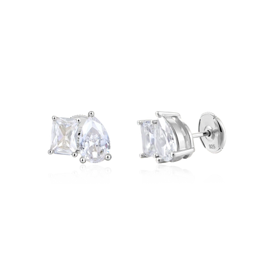 4CT Moissanite Double Earring