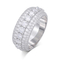 5 Row Moissanite Tennis Ring