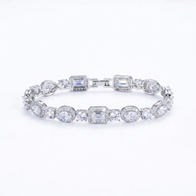 Moissanite Multi-Stone Bracelet