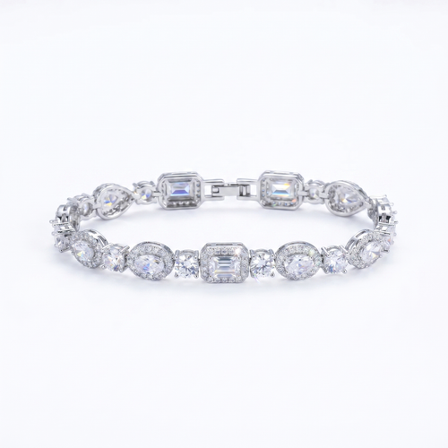 Moissanite Multi-Stone Bracelet
