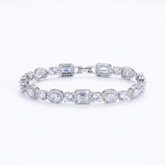 Moissanite Multi-Stone Bracelet