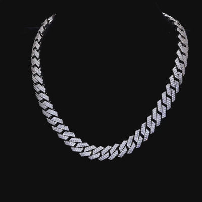 Moissanite Cuban Link Chain - All Sizes